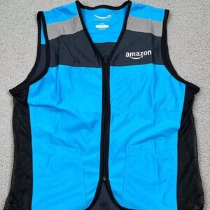 Amazon flex reflective safety vest employee Zip up XS/S NEW sealed in package